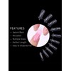 EBANKU 100PCS Nail Dual Forms Tips with 75ml Slip Solution,