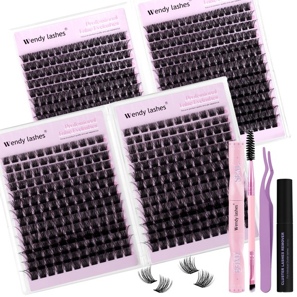 Wendy Lash Clusters Kit Packs: 784Pcs Individual Eyelashes for DIY
