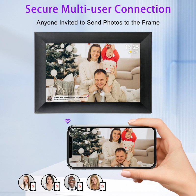 Golony WiFi Digital Photo Frame, 10.1 Inch Digital Photo Frame,