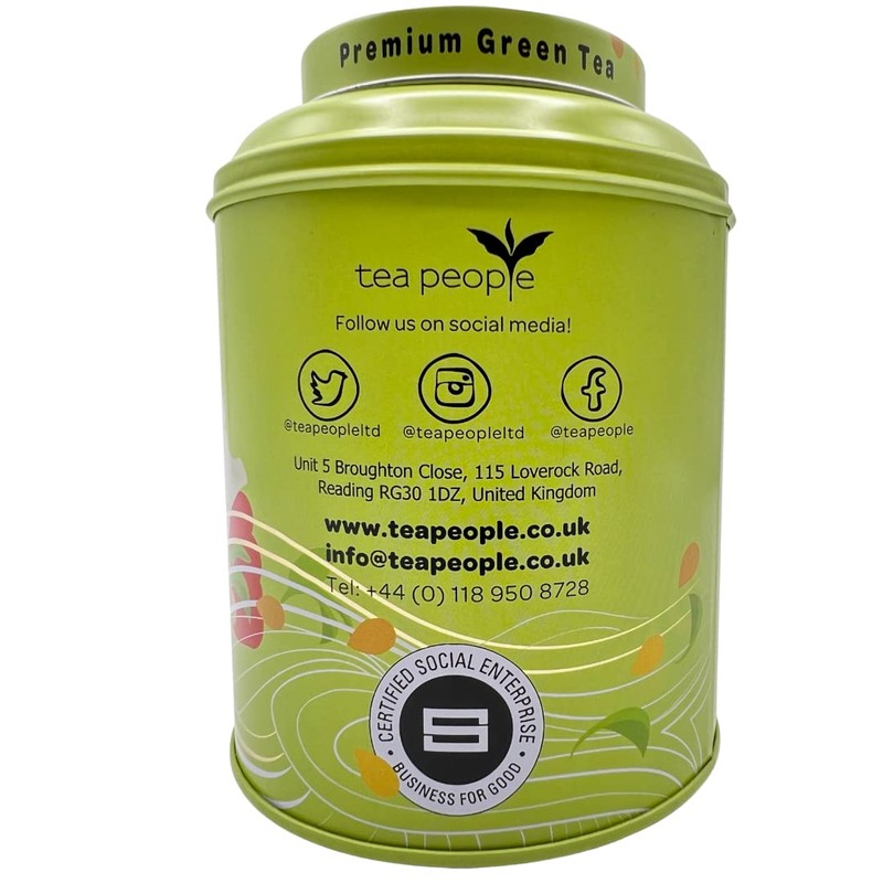 Tea People Organic Gunpowder Green Loose Tea Caddy 125g