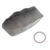 HLUCHY Gray Center Console Armrest Cover Compatible with Honda Civic