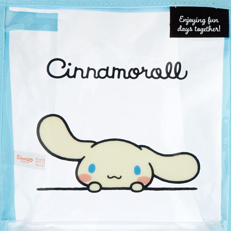 Sanrio 339954 Cinnamoroll Clear Pouch with Drawstring (Simple Design)