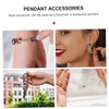 Operitacx Chinese Monkey King Brass Keychain Charm Feng Shui Amulet