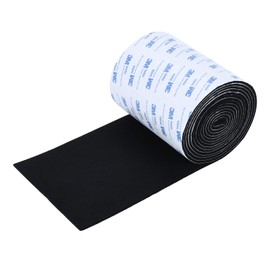 VOCOMO Felt Furniture Pads, Heavy Duty Felts Strip Roll with Adhesive Backing Felt Pads Furniture Feet Cuttable Felts Tape for Protecting Hardwood Floors(5 x 120 x 0.12 Inch, Black)