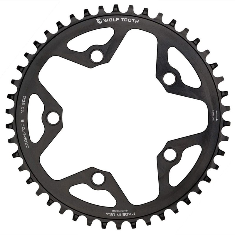 ウルフトゥース(Wolf Tooth) 110 BCD 5 Bolt Chainring 40T compatible with