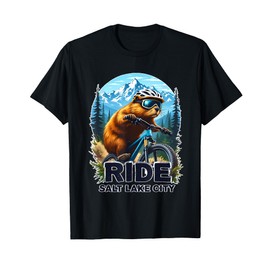 Beaver Bike Ride in Salt Lake City Cycling Bicycle T-Shirt