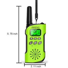 AWANFI 2 Pack Long Range Kids Walkie Talkies for Camping,Two Way Radio Toy Rechargeable