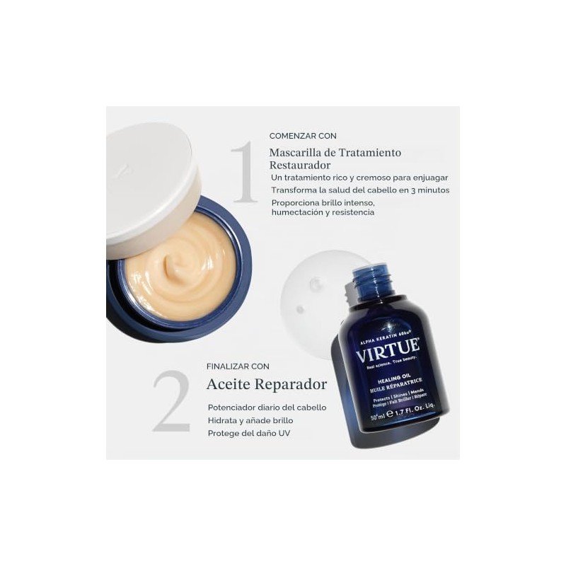 VIRTUE Tratamiento restaurativo mascarilla para el cabello 1.7 fl oz