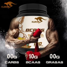 Aminoacidos Bcaas Klokan 1 Kg 100 Servicios Sabores Mango                                                                                             