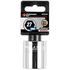 Performance Tool W32227 Size: 1/2 Drive 27mm 6pt Socket