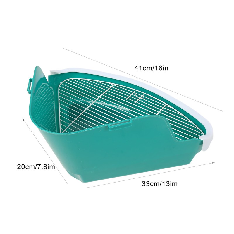 Small Animal Litter Box Fanshaped Rabbit Corner Toilet Box Potty