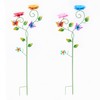 Butterfly Watering Station Garden Stakes Set of 2