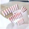 Ipetboom 24Pcs Long Flat Ballet Nail Tips