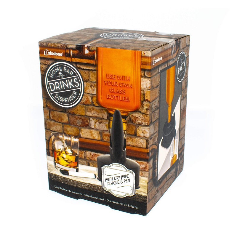 Gentlemans Club Home Bar Drinks Dispenser, Multi, 12 x 11