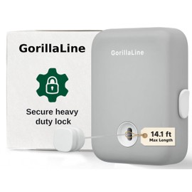 GorillaLine - Retractable Clothesline Indoor Outdoor Clothes Line - Heavy Duty Clothes Drying Laundry Line - Wall Mounted Drying Rack - Air Dry Clothing