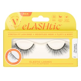 eLASHtic™ Lashes, Full Band, Strip Lashes, Natural Wispy Lashes, Fake Eyelashes, Elastic Lash Band Flared & Full Volume (Dreamer) Full Band Lash