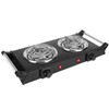 KOCASO 2000W Portable Electric Stove for Cooking，Electric Dual Burner Coil