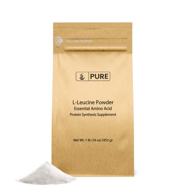 Pure Original Ingredients L-Leucine (1lb) Powder, Essential Amino Acid Supplement, Lab-Verified