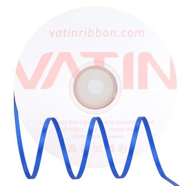 VATIN Polyester Satin Ribbon 1/8 inch x Continuous 100 Yards, Double Faced Royal Blue Ribbon for Wedding Invitations, Gift Wrapping, Christmas Ornaments, and Tag Decorations