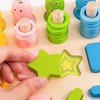 Number Sorting Toys 10 Shapes 1 to 10 Numbers Wooden