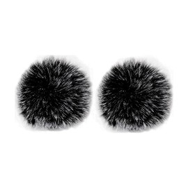 Pin Microphone Windmuff, Hairy Windscreen, Noise Reducing, Lapel Microphone, Lavalier Microphone, Noise Cancelling, Accessory (0.4 inches (1.0 cm)