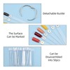 ATOMUS 100pcs Transparent Nail Display Nail Tips Nail Art Tips