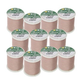 KO Thread, Nylon Beading Thread, Natural Color, Japanese Pre-Waxed 100% Nylon, 330TEX, Tangle Resistant Knotting Cords, 50 Meters, Box of 12 - Use for Seed Bead Projects, Loom Work, Bead Weaving