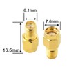 BOOBRIE RP-SMA Connector (Reverse Polarity SMA), SMAJ to RP-SMAP Coaxial