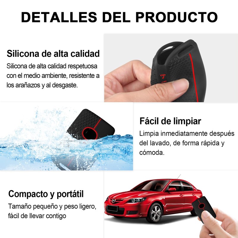 HHMIDS 2Pcs Funda de Silicona para Llave, Fundas de Goma