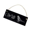 Budgies Sign, Slate Plaque with Engraving, Name Plate, Desired Name,