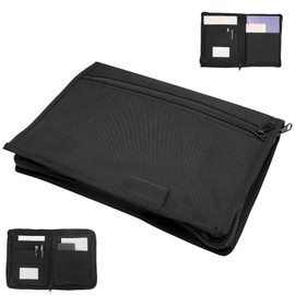 ZARADU Vehicle Document Folder A5, Bag for Vehicle Papers, Cover Vehicle Papers, with Multiple Compartments, Large Elegant ID Folder, Suitable for File Organiser, Cards Car Accessories