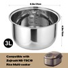 304 Stainless Steel Inner Pot 3.17 QT Rice Cooker Inner