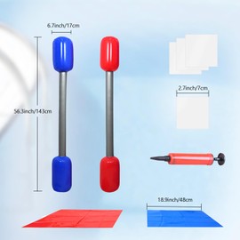 Inflatable Gladiators Game Set, Heavy Duty Outdoor Battle Game for Adults, Giant Garden Games, Backyard Party Activities, Summer Camp Lawn Sports