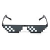 Sunglasses with Mosaic Decor, Thug Life Glasses Pixelated, Party Glasses