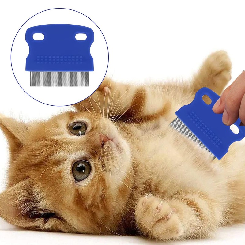 3 PCS Pet Flea Comb Set, Fine Teeth Cat Dog