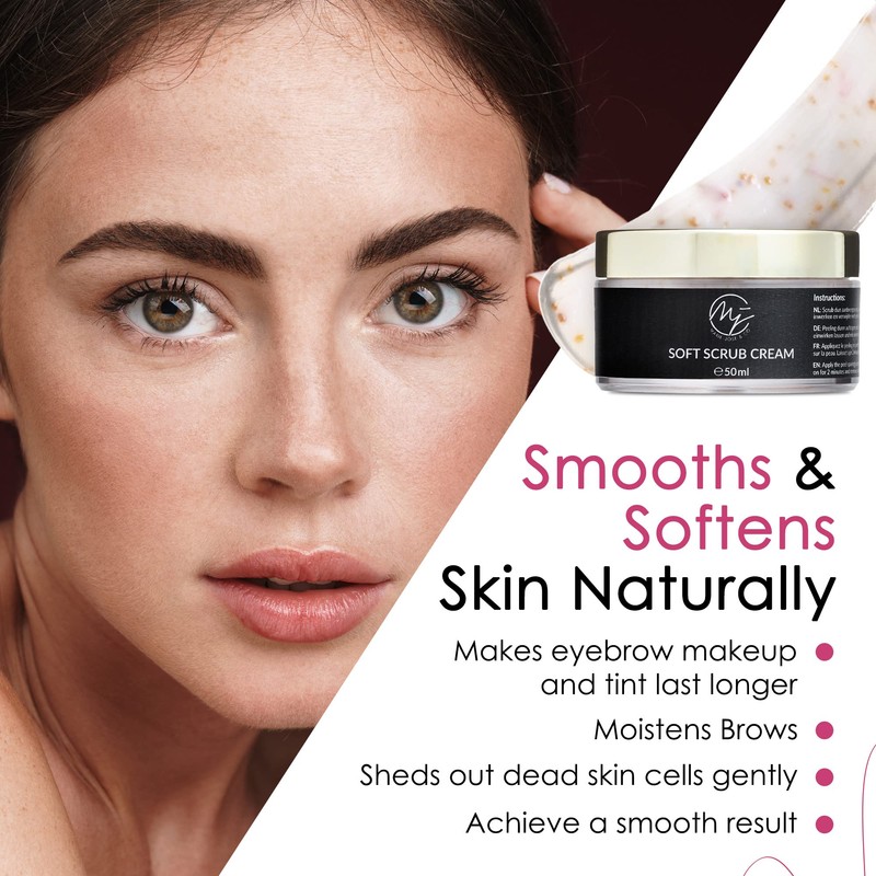 Gentle Eyebrow Scrub for Preparing Eyebrow Makeup & Eyebrow Colouring