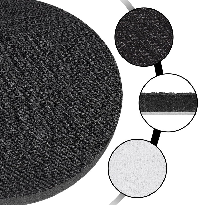 STEBRUAM 2Pcs 150mm Hook and Loop Soft Sponge Cushion Buffer