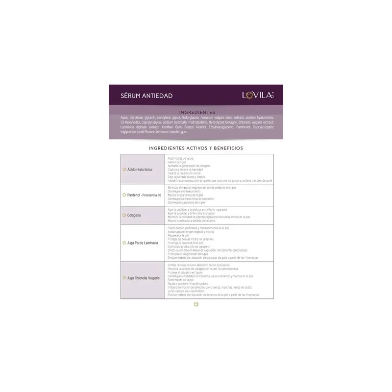 Sérum Antiedad Ultra Nutritivo, Hidratante Y Efecto Tensor