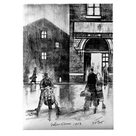 "Lambretta Outside Wigan Casino" A signed limited edition signed print.