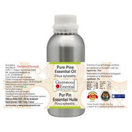 Greenwood Essential Pure Pine Essential Oil (Pinus sylvestris) Steam Distilled 300ml (10 oz)