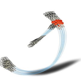 YOTO Fishing Leaders,Saltwater Tackle Rig with Swivels Snap, High-Strength Fishing Wire Gear Equipment for Lures Bait Or Hooks,1Arm and 2Arm