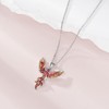CUPENDA Phoenix Necklace S925 Sterling Silver Rising Phoenix Pendent Jewelry
