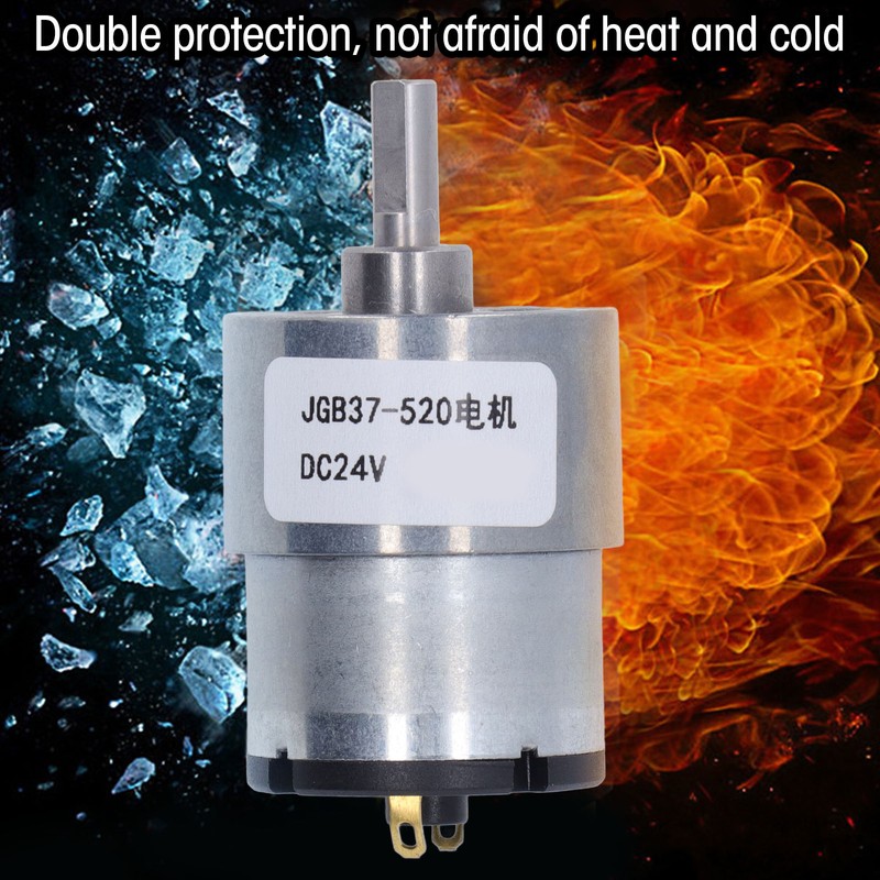 DC Gear Motor Aluminum Alloy Shell Rustproof Low Friction Brass