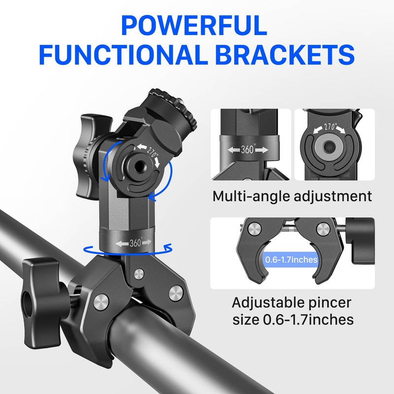 Starlink Mini Halterung – Hochwertige nicht-kugelgelagerte Klemmhalterung für Wohnmobile, Yachten