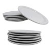 Anforama- Santa Anita Plato Tipo Ceramica Blanca Pastelero,arrocero 20cm 10