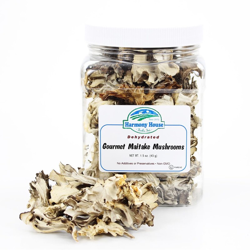 Harmony House Foods Dried Gourmet Maitake Mushrooms (1.5 oz, Quart