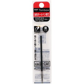 Tombow BR-CAE33 Oil-based Ballpoint Pen Refill, 0.02 inch (0.5 mm), Black (4 Pieces)