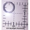 Blue Anodized Aluminum Jump Rings 100 3/8 16g Saw Cut