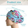 Pleated Fabric Swimming Cap for Women, Loose Fit Swim Hat
