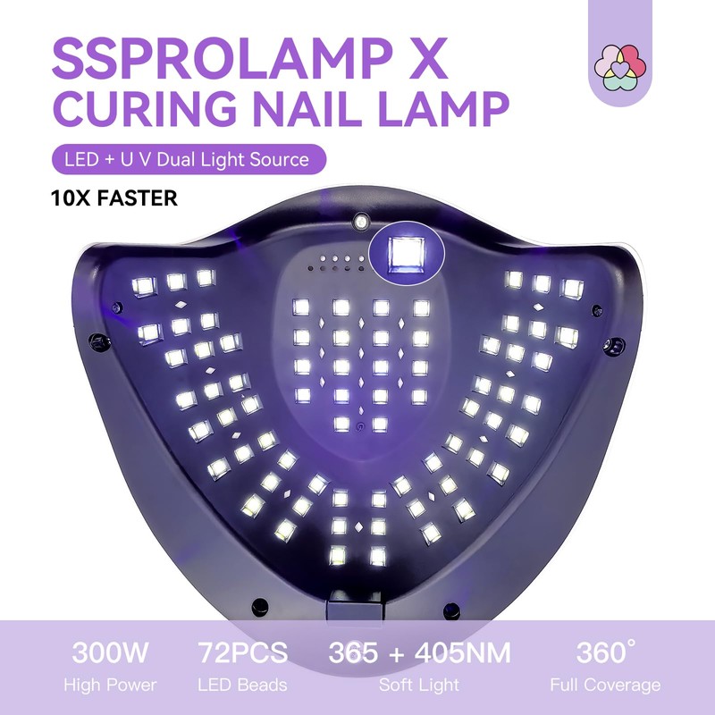 SAVILAND 300W Powerful U V Nail Lamp: Super Fast Curing